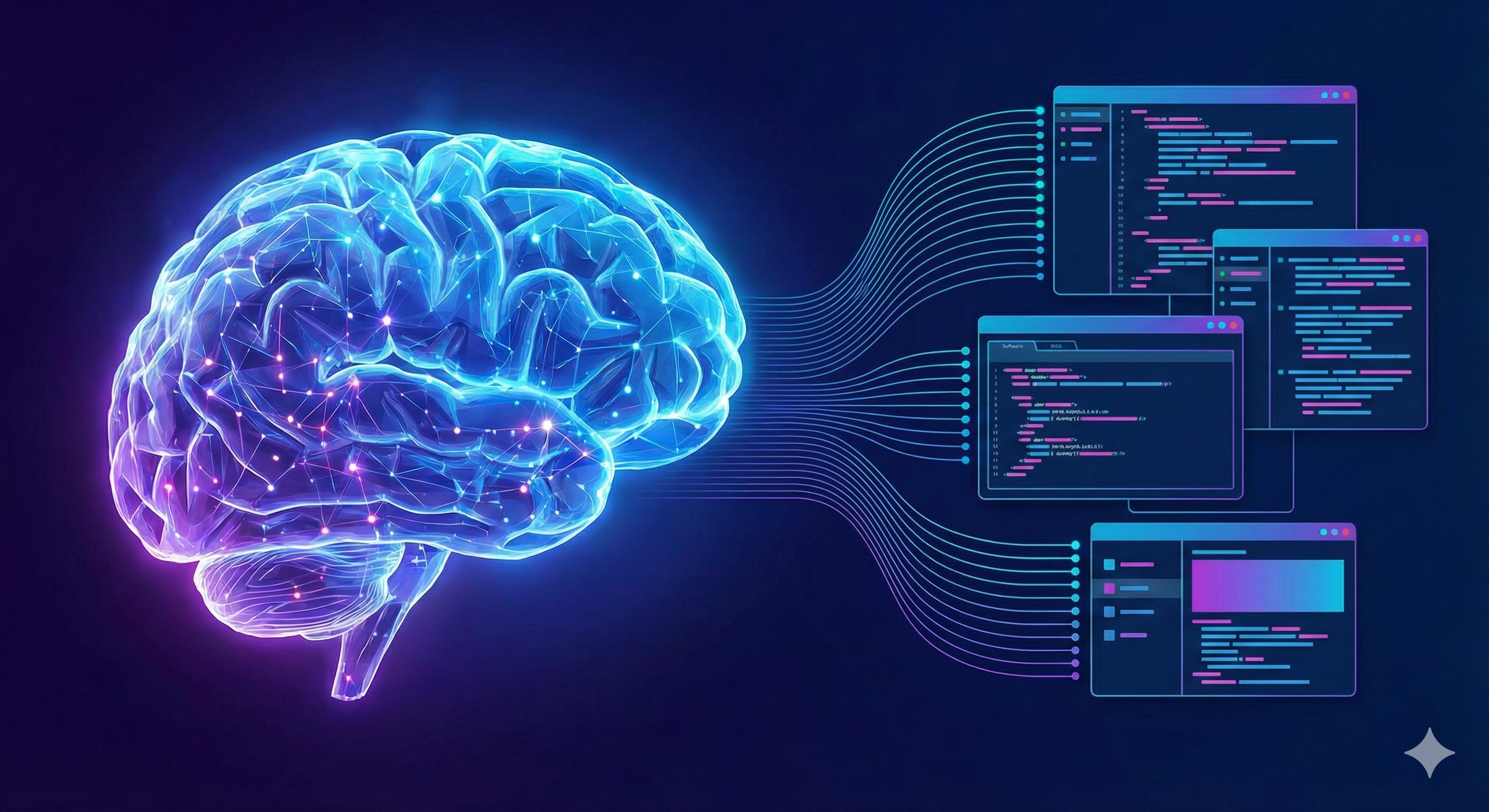 Custom AI Brain Illustration